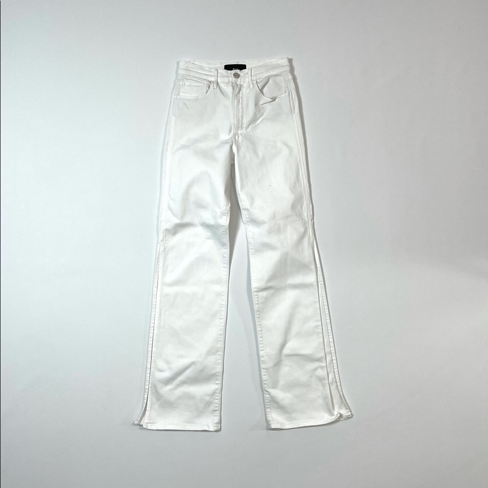 3x1 White Flair Denim with Slits. Size 27